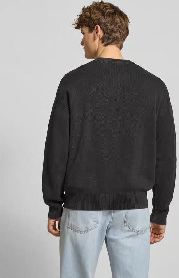 Pegador Oversized gebreide pullover met logo en ronde hals