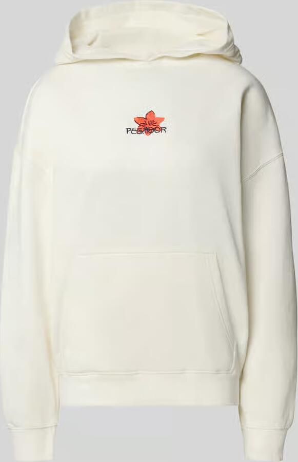 PEGADOR Oversized hoodie met label-stitching model 'MODRA' - Foto 4