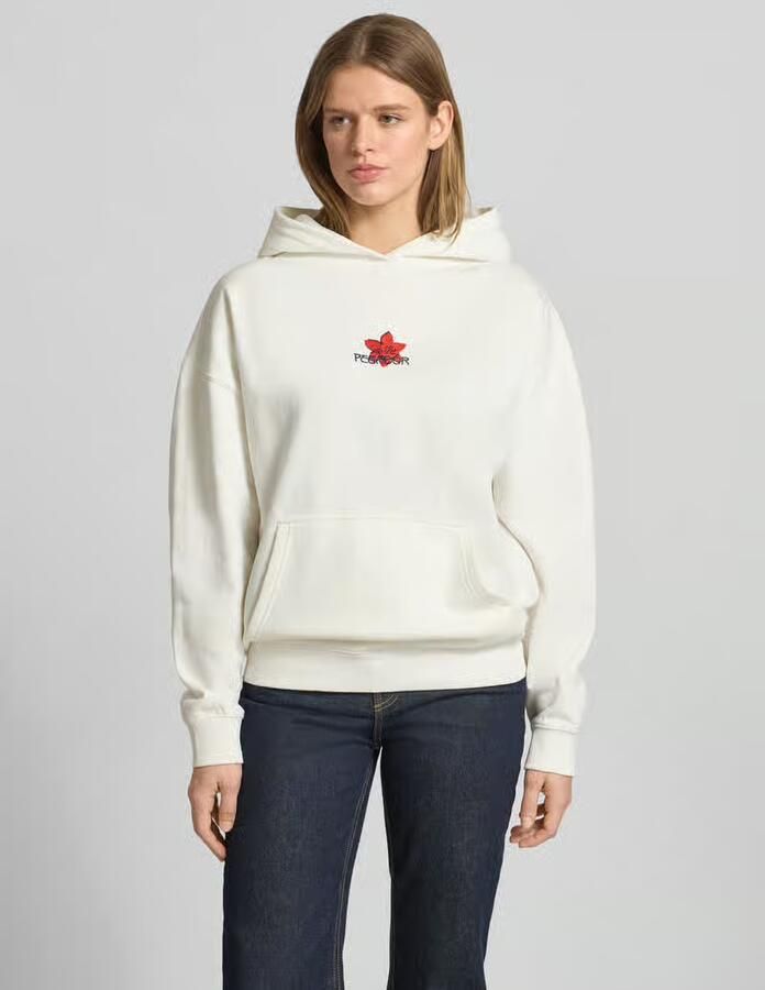 PEGADOR Oversized hoodie met label-stitching model 'MODRA' - Foto 3