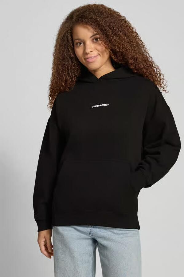 PEGADOR Oversized hoodie met labelstitching model 'CLARITA' - Foto 2