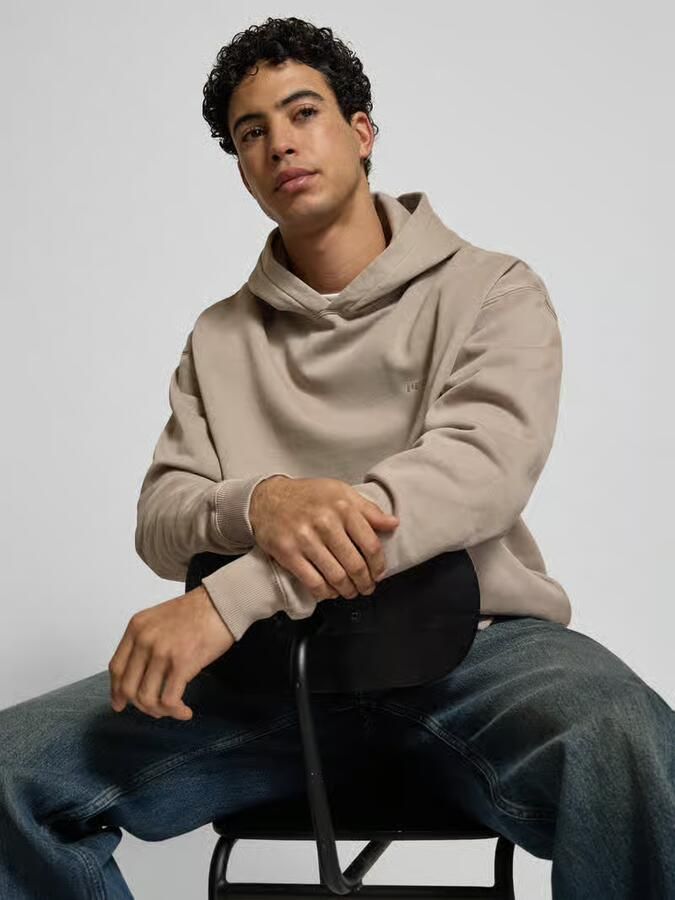 PEGADOR Oversized hoodie met logo en kangoeroezak
