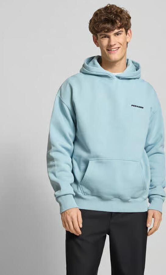 PEGADOR Oversized hoodie met logo en kangoeroezak - Foto 2