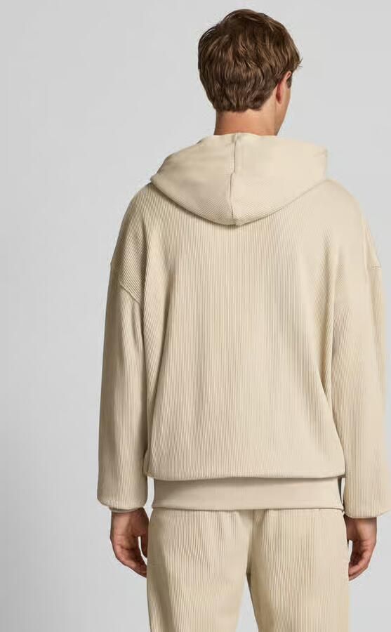 Pegador Oversized sweatjack met capuchon en logostitching