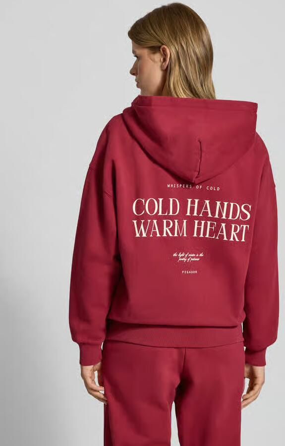 PEGADOR Oversized sweatjack met capuchon model 'LANCY'