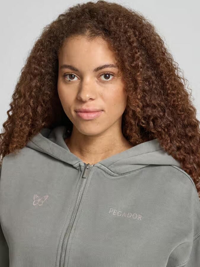 PEGADOR Oversized sweatjack met kangoeroezak model 'NIVELLES'