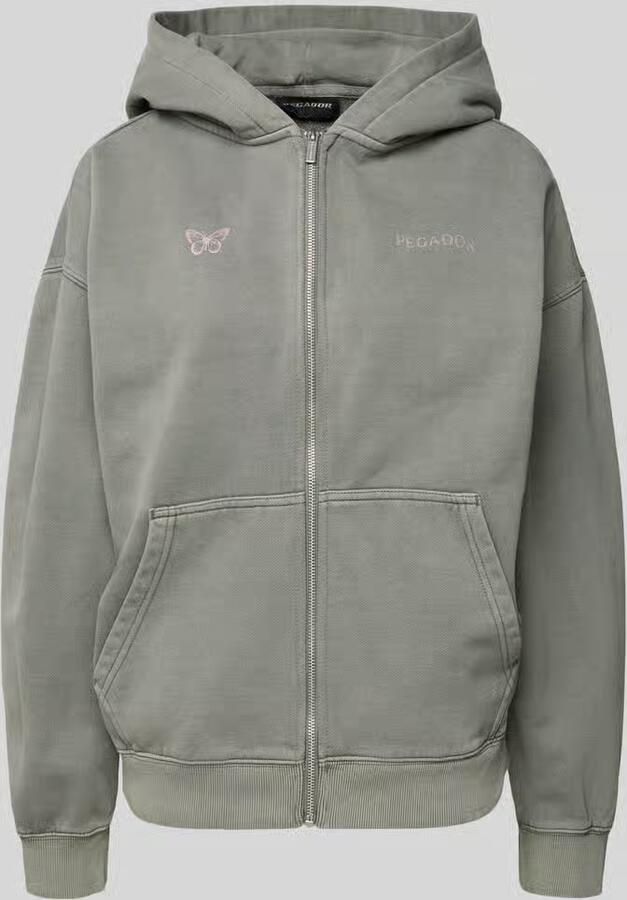 PEGADOR Oversized sweatjack met kangoeroezak model 'NIVELLES' - Foto 2