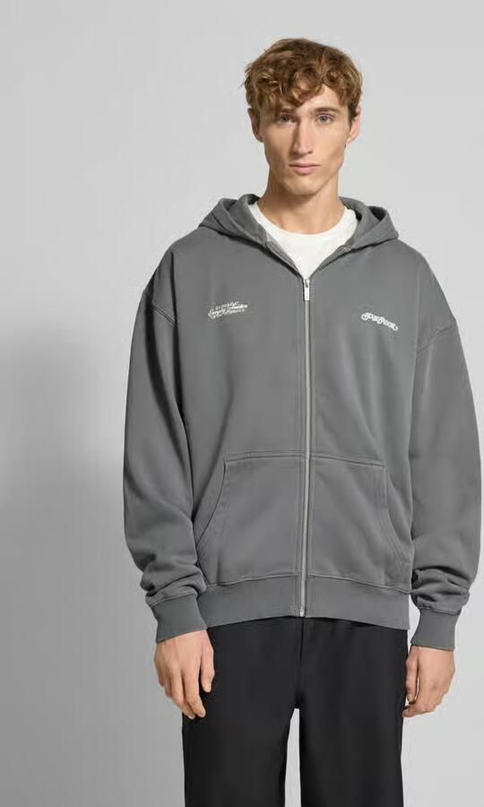 PEGADOR Oversized sweatjack met kangoeroezak model 'Peckert' - Foto 2