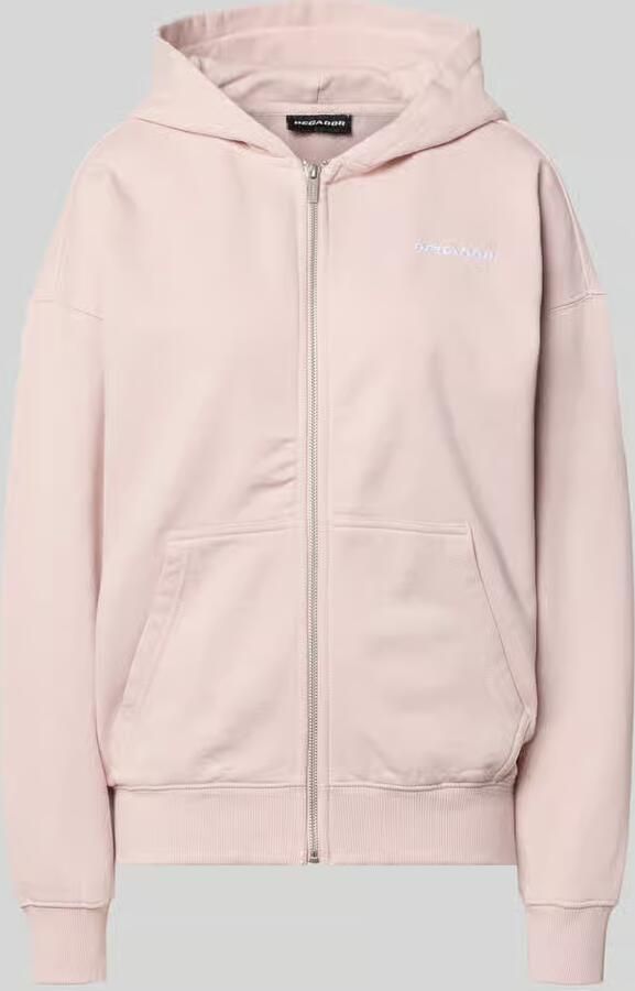 PEGADOR Oversized sweatjack met labelstitching model 'CLARITA' - Foto 3