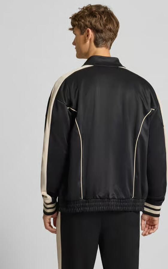 PEGADOR Oversized sweatjack met logostitching model 'Weldon'