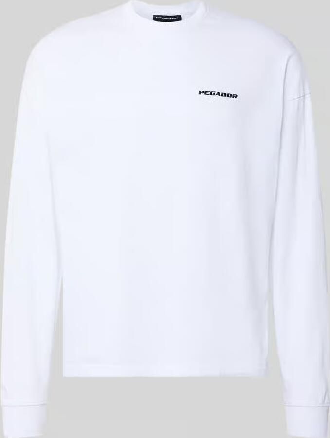PEGADOR Oversized sweatshirt met gestikt logo model 'Rusk'