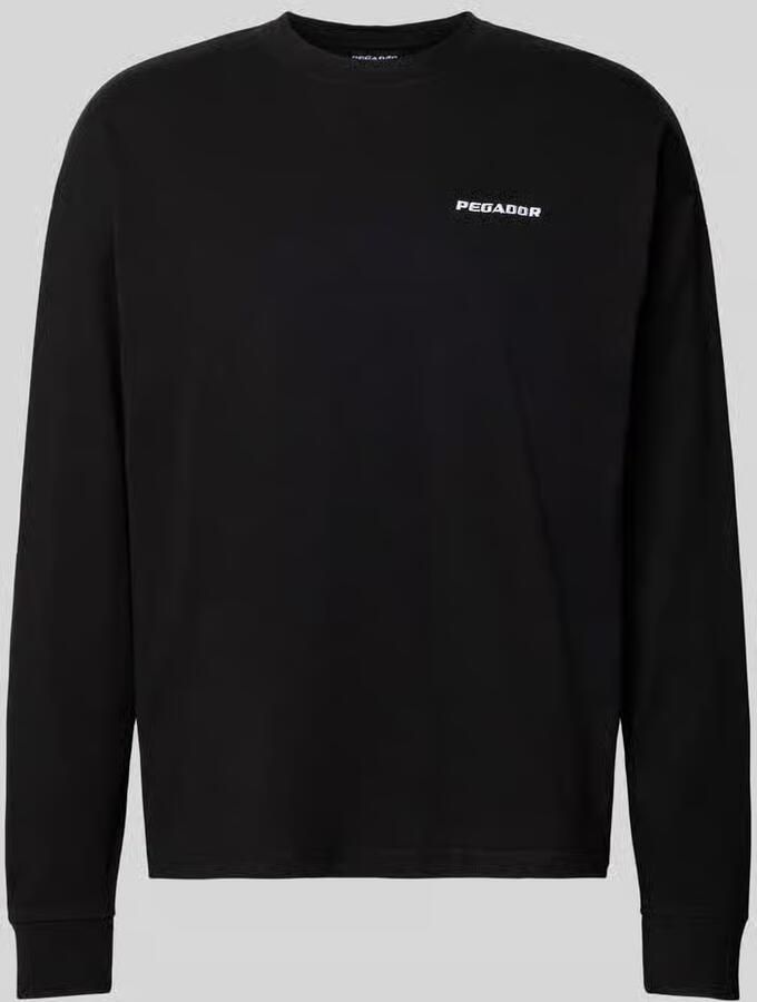 PEGADOR Oversized sweatshirt met gestikt logo model 'Rusk' - Foto 2