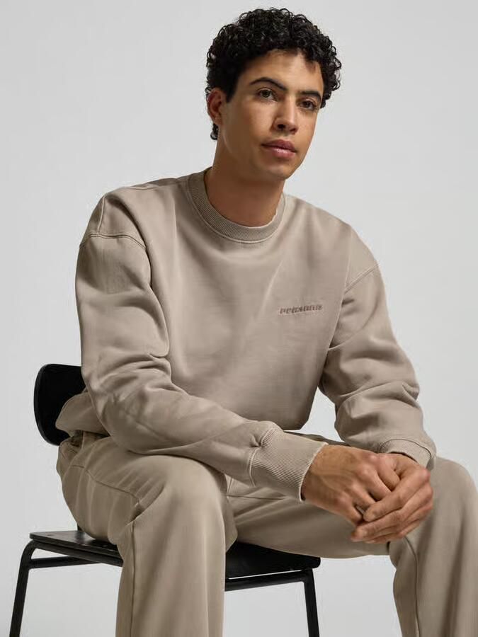 PEGADOR Oversized sweatshirt met labelstitching