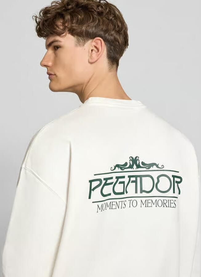 PEGADOR Oversized sweatshirt met logoprint model 'Stavoren'