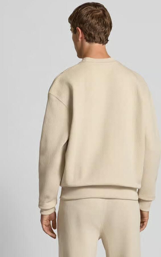 PEGADOR Oversized sweatshirt met logostitching en ronde hals
