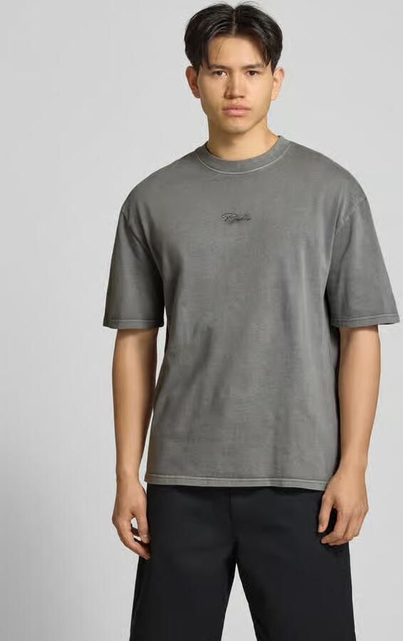 PEGADOR Oversized T-shirt met 1 2-mouwen model 'Towson' - Foto 3