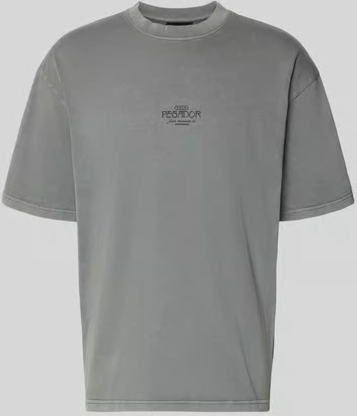 PEGADOR Oversized T-shirt met 1 2-mouwen model 'Trebic' - Foto 2