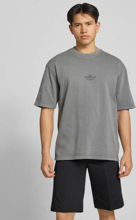 PEGADOR Oversized T-shirt met 1 2-mouwen model 'Trebic' - Foto 3