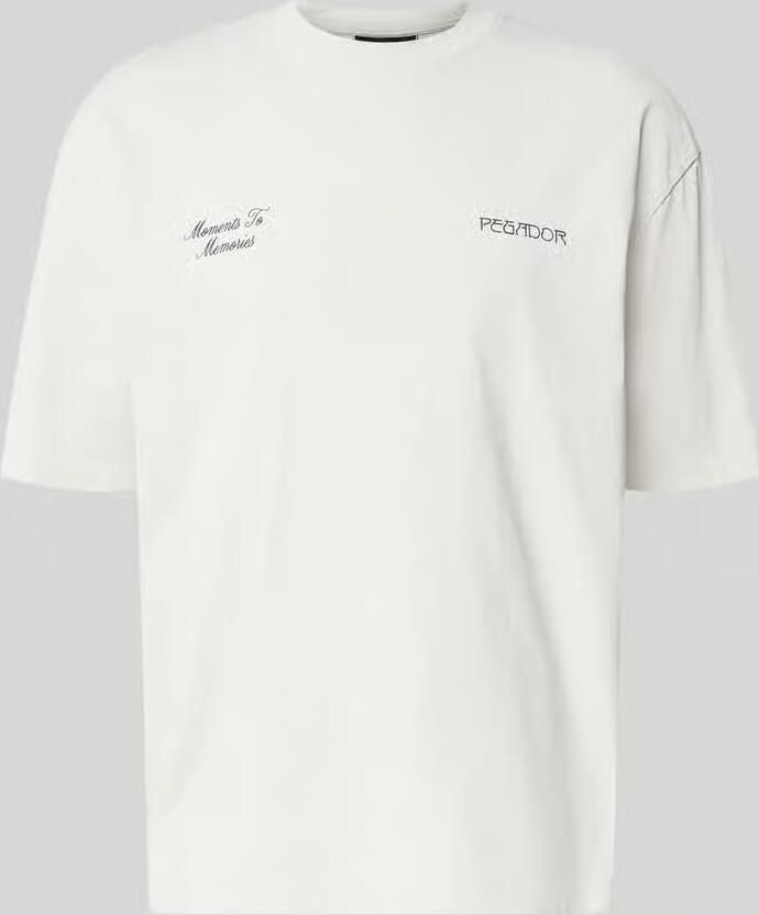 PEGADOR Sweatshorts met elastische band en gestikt logo - Foto 4