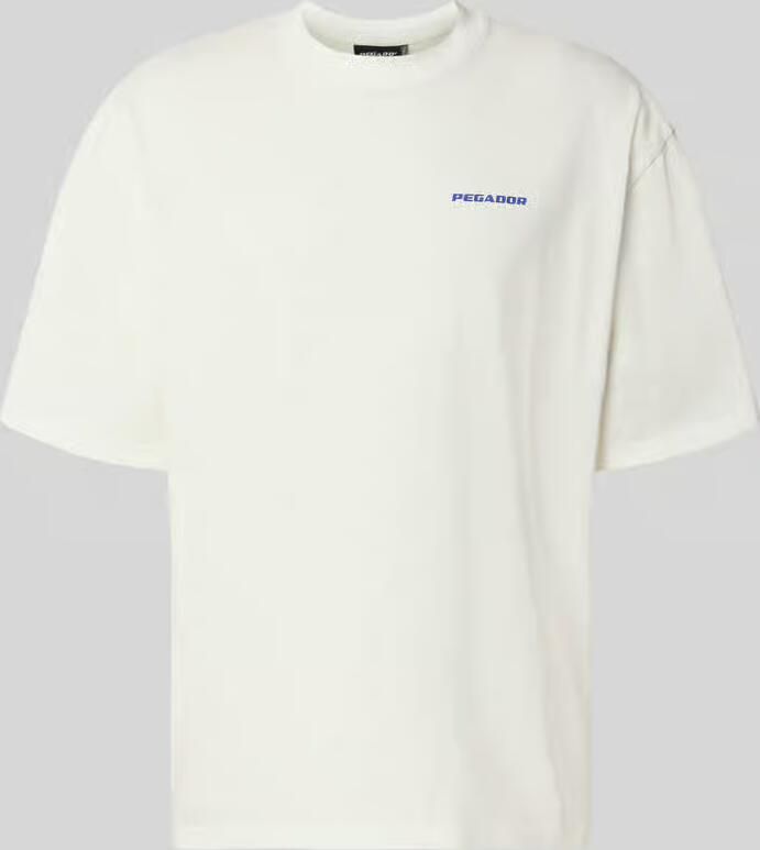 PEGADOR Oversized t-shirt met labeldetail model 'Bovec'