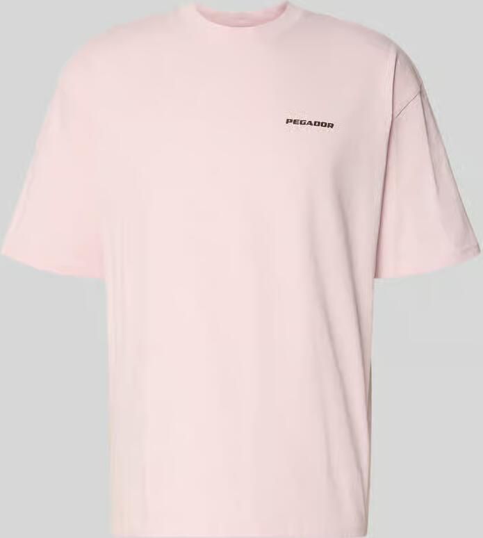 PEGADOR Oversized t-shirt met labeldetail model 'Bovec'