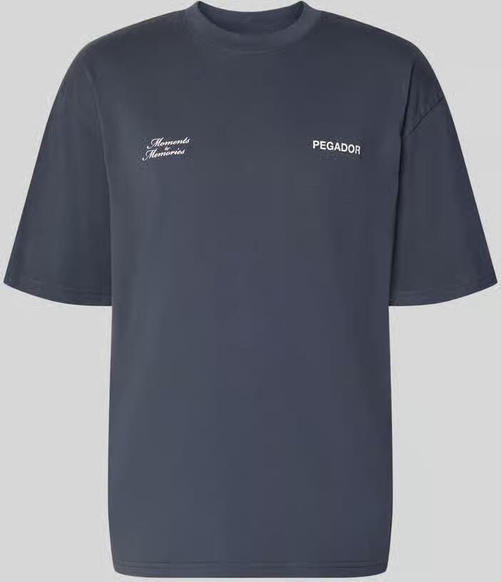 PEGADOR Oversized T-shirt met labeldetail model 'Rochefort'