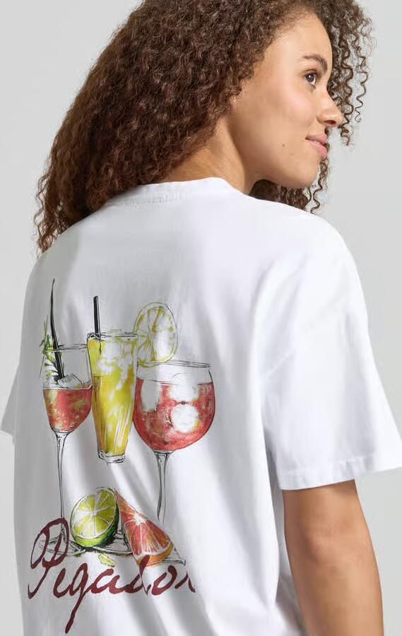 PEGADOR Oversized T-shirt met labelprint