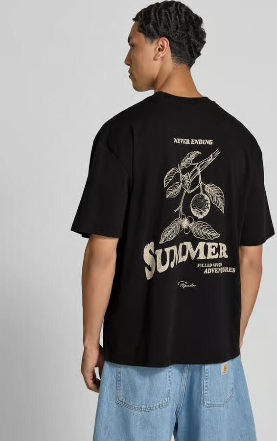 PEGADOR Oversized T-shirt met labelprint - Foto 2
