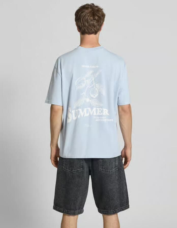 PEGADOR Oversized T-shirt met labelprint - Foto 3