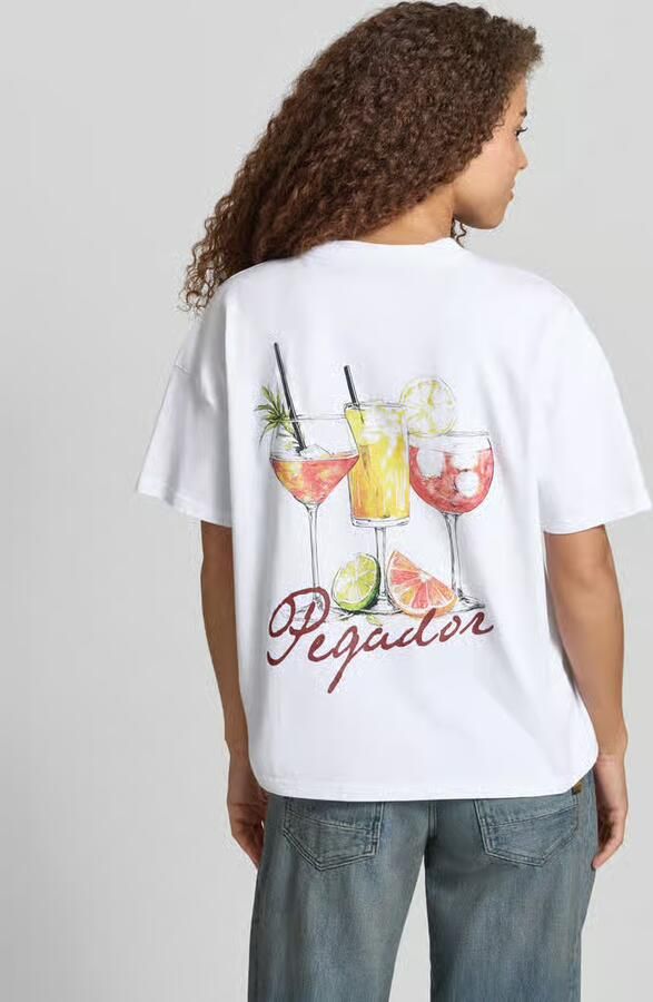 PEGADOR Oversized T-shirt met labelprint - Foto 2