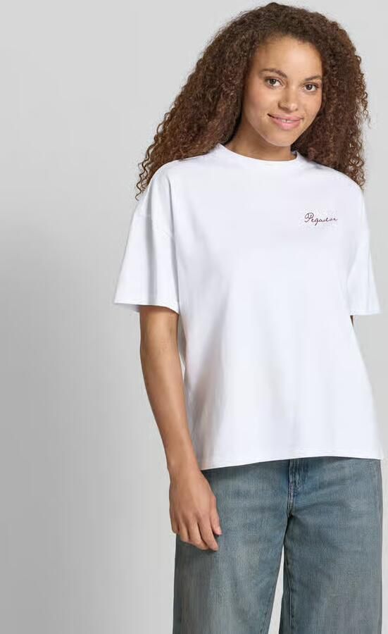 PEGADOR Oversized T-shirt met labelprint - Foto 3
