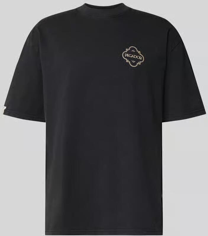 PEGADOR Oversized T-shirt met labelprint model 'Paide' - Foto 2