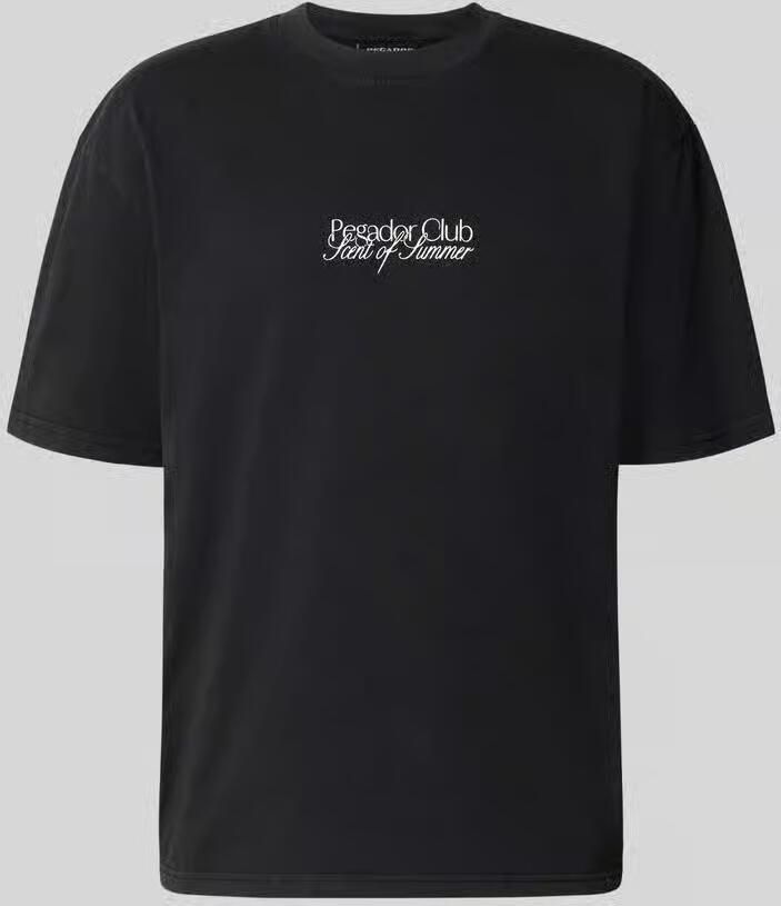 PEGADOR Oversized T-shirt met labelprint model 'Ramon' - Foto 2