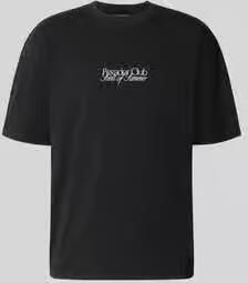 PEGADOR Oversized T-shirt met labelprint model 'Ramon'