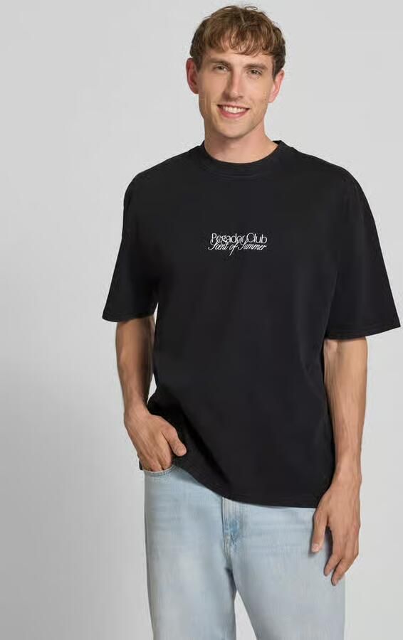 PEGADOR Oversized T-shirt met labelprint model 'Ramon' - Foto 3