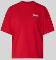 PEGADOR Oversized T-shirt met labelprint model 'RAUMA'