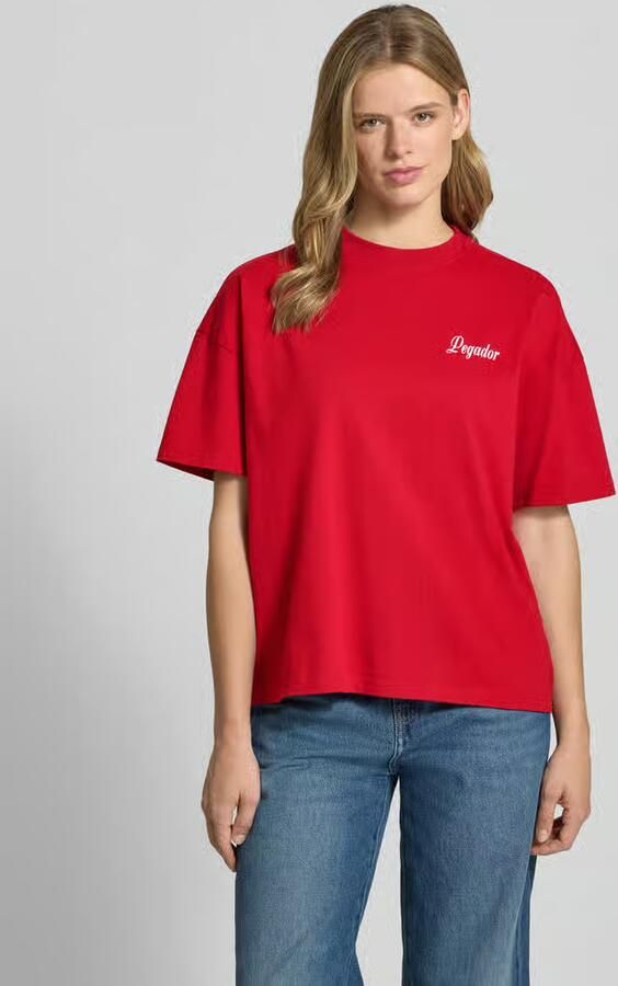 PEGADOR Oversized T-shirt met labelprint model 'RAUMA' - Foto 2
