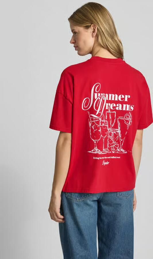 PEGADOR Oversized T-shirt met labelprint model 'RAUMA' - Foto 3