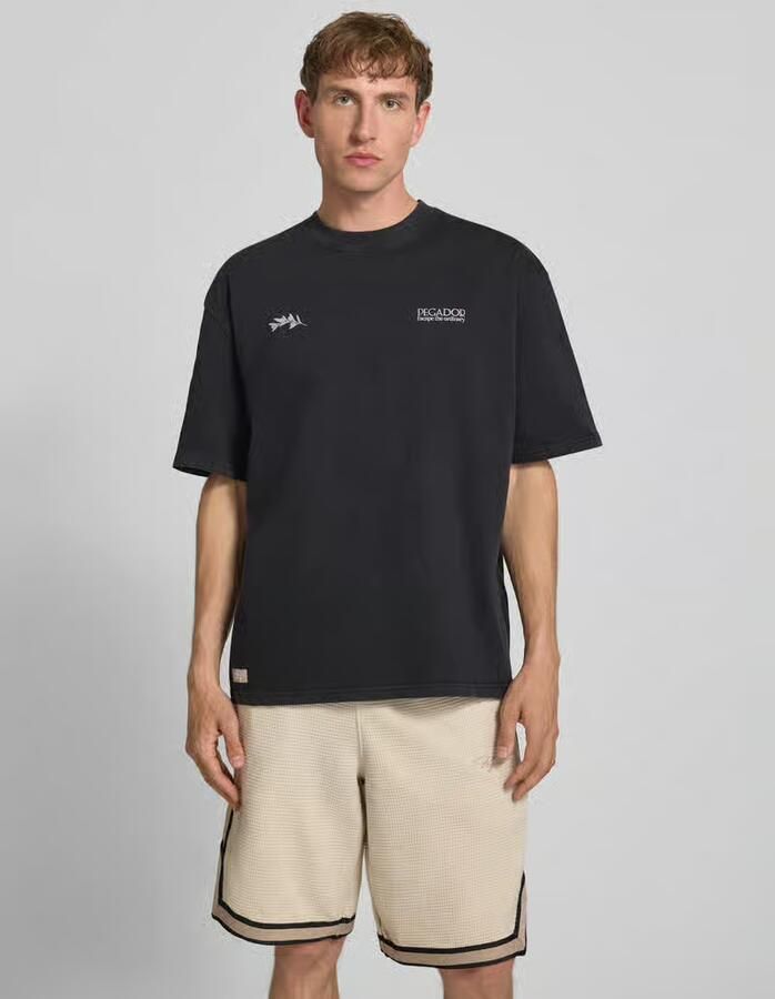PEGADOR Oversized T-shirt met labelprint model 'Trofa' - Foto 2