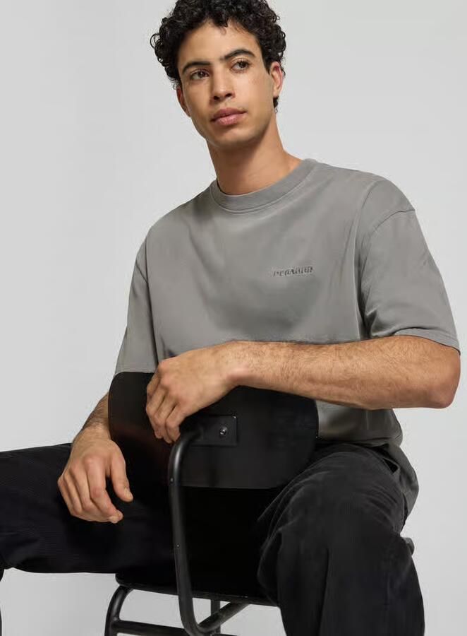Pegador Logo Oversized Tee men T-Shirts & Polo's grijs Maat L Kleding
