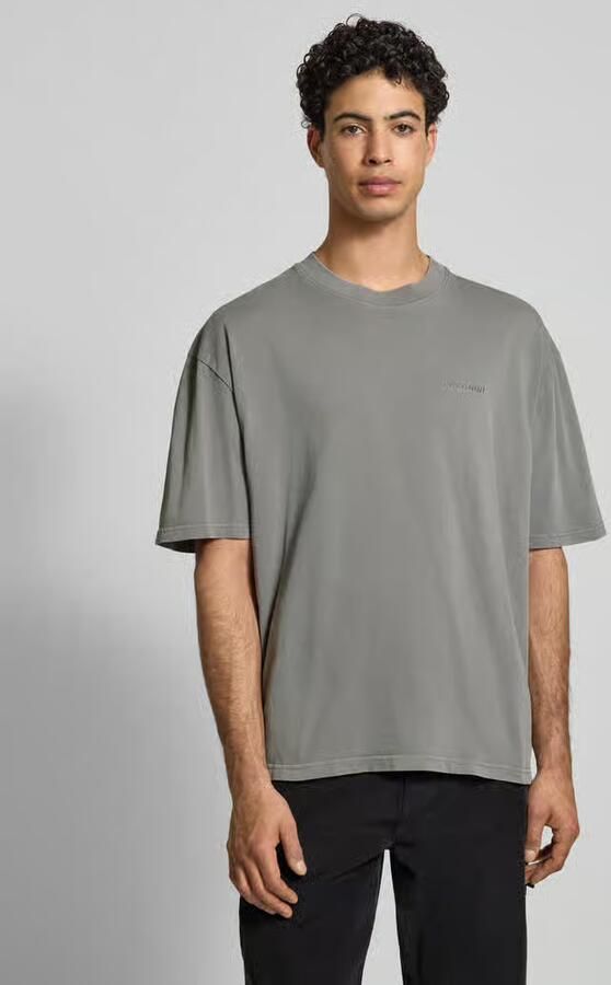 Pegador Logo Oversized Tee men T-Shirts & Polo's grijs Maat L Kleding - Foto 3