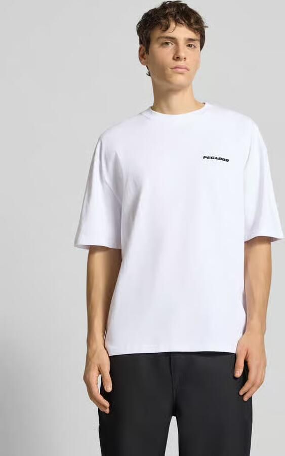PEGADOR Oversized T-shirt met labelstitching - Foto 2