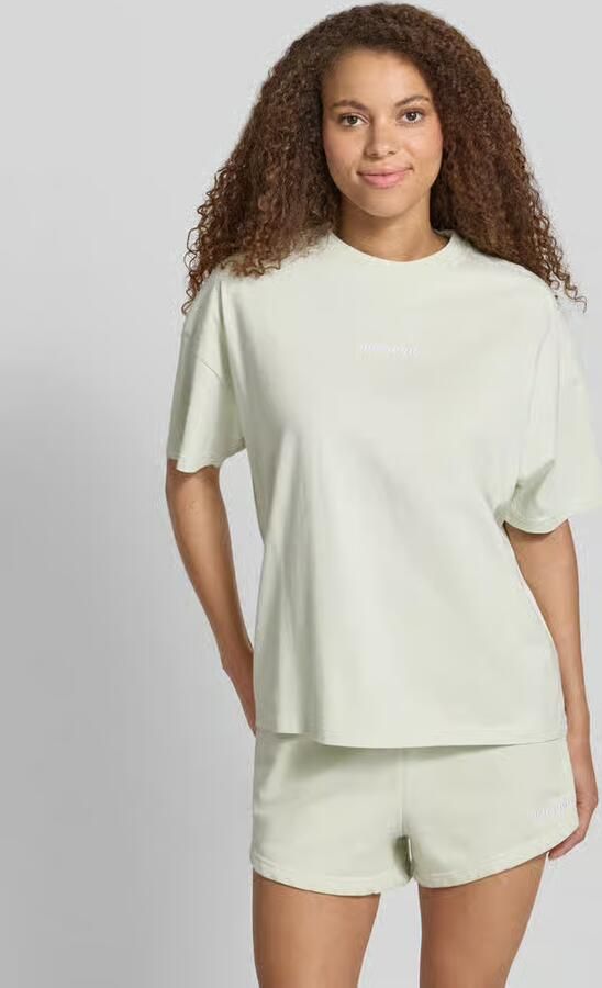 PEGADOR Oversized T-shirt met labelstitching model 'BRACY' - Foto 3