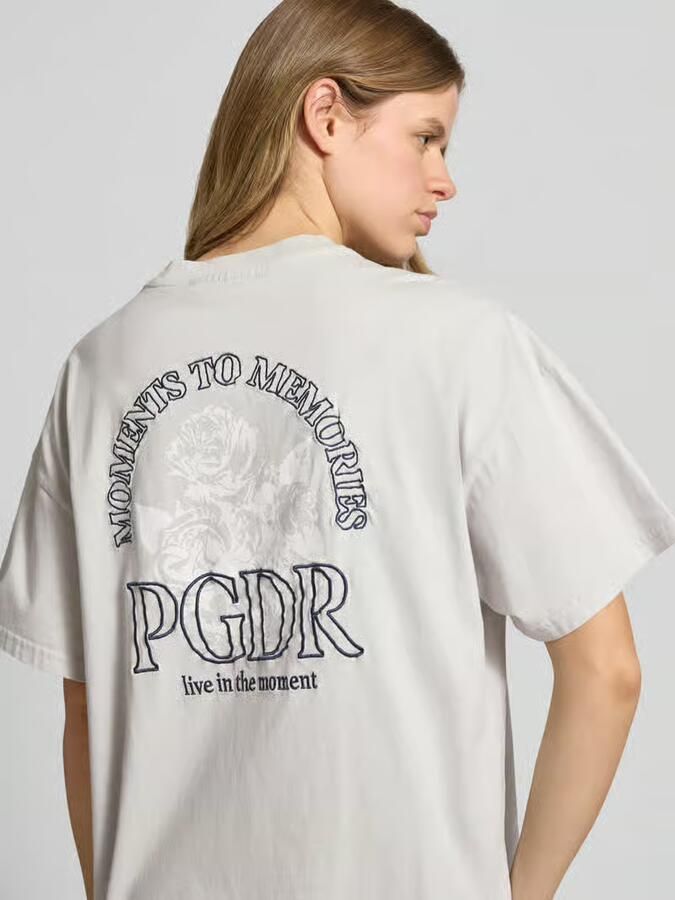 PEGADOR Oversized vrijetijdsoverhemd met labelstitching model 'Soglio' - Foto 7