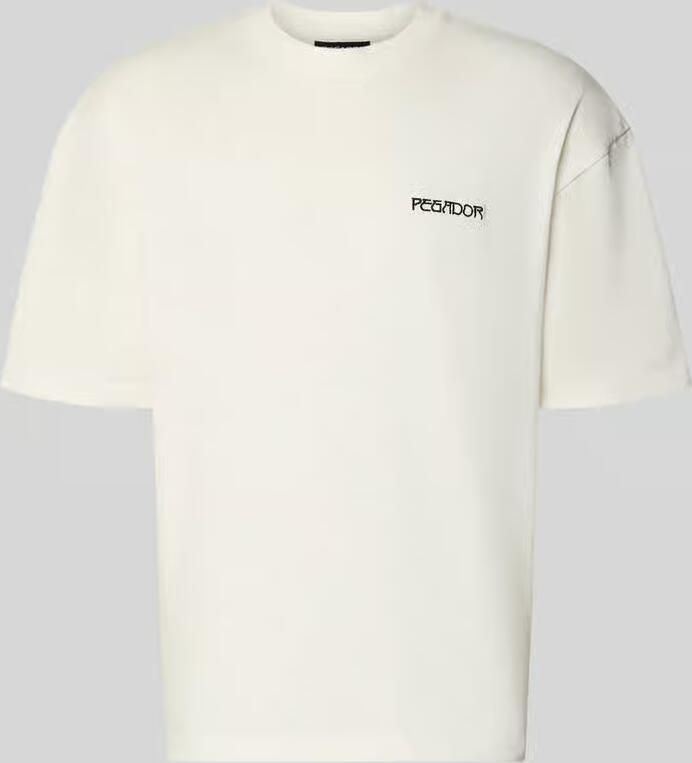PEGADOR Oversized T-shirt met labelstitching model 'Stege' - Foto 3