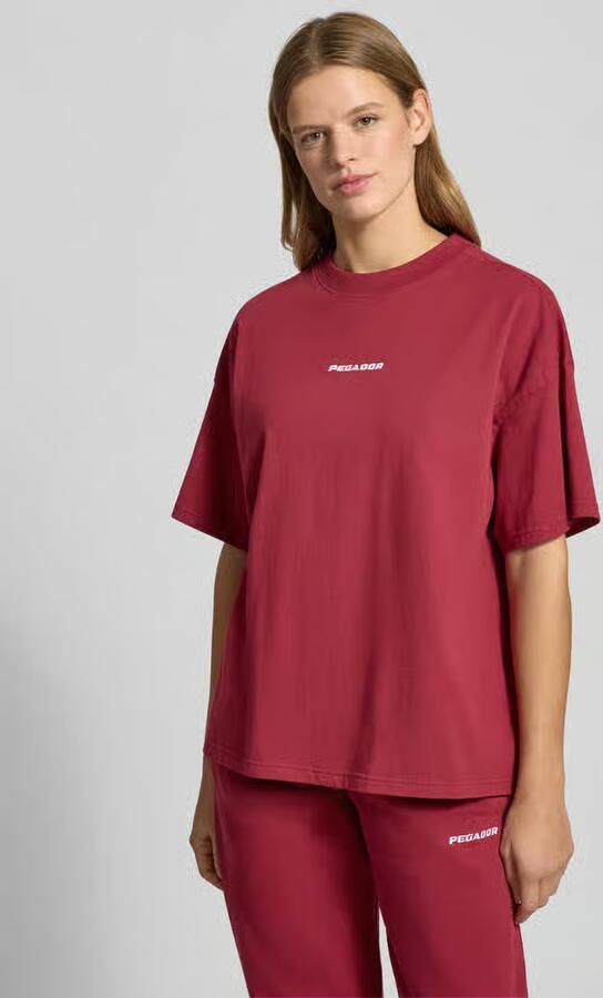 PEGADOR Oversized T-shirt met logo model 'BRACY' - Foto 2