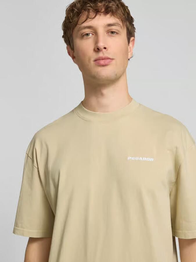 PEGADOR Oversized T-shirt met logo-stitching