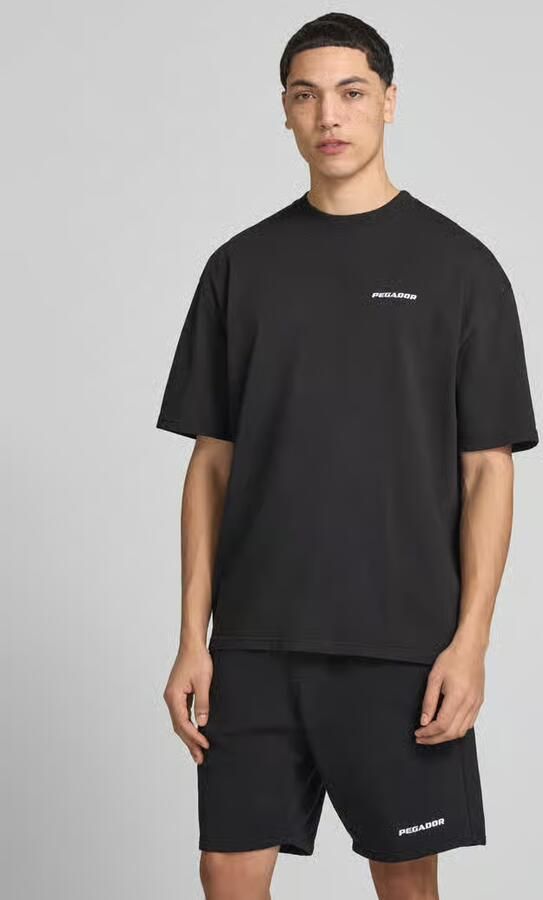 PEGADOR Oversized T-shirt met logo-stitching - Foto 4
