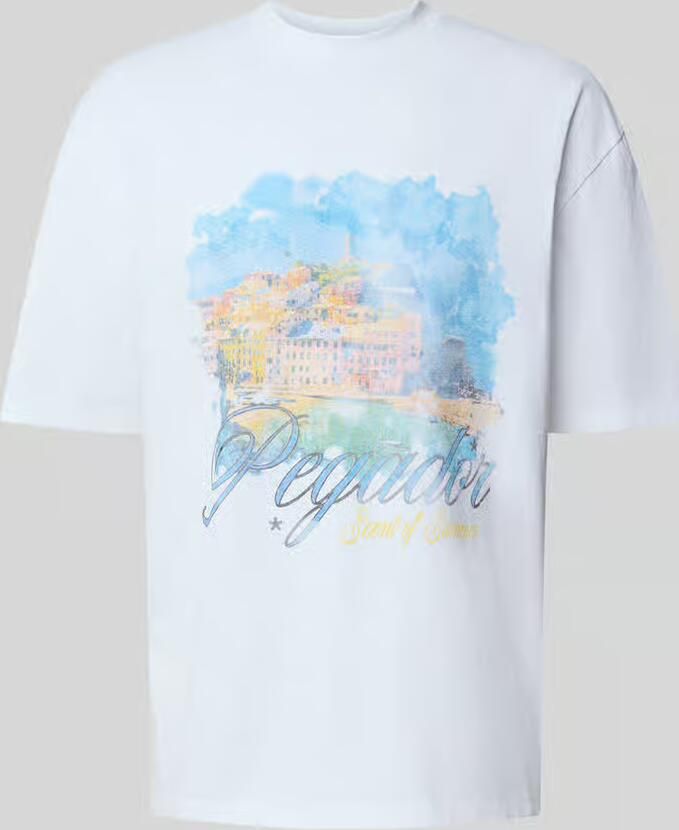 PEGADOR oversized t-shirt met motiefprint model 'Sanji'