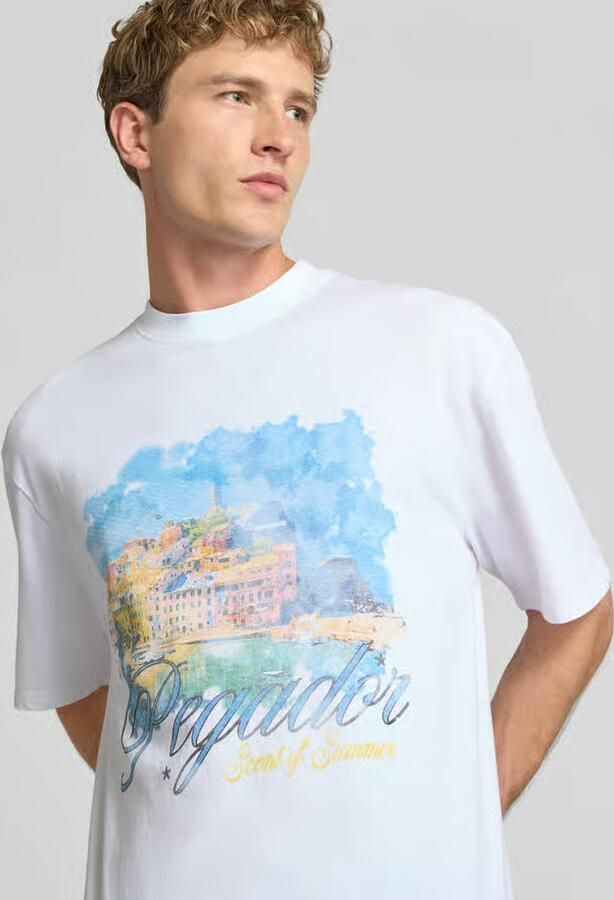 PEGADOR oversized t-shirt met motiefprint model 'Sanji' - Foto 2