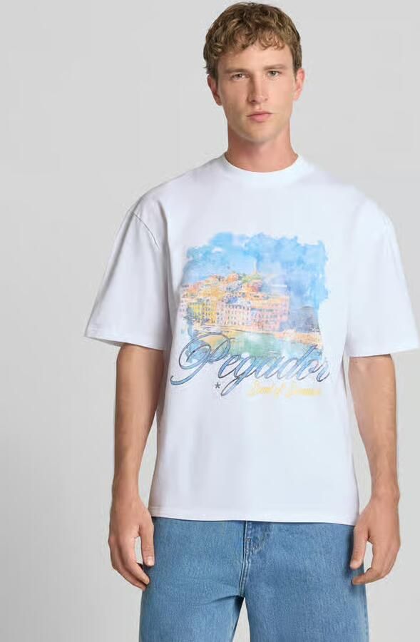 PEGADOR oversized t-shirt met motiefprint model 'Sanji' - Foto 4